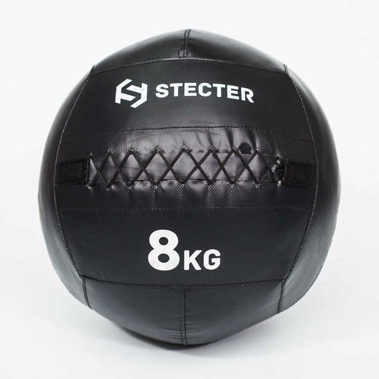 Медбол 8 кг (черный) STECTER 2155
