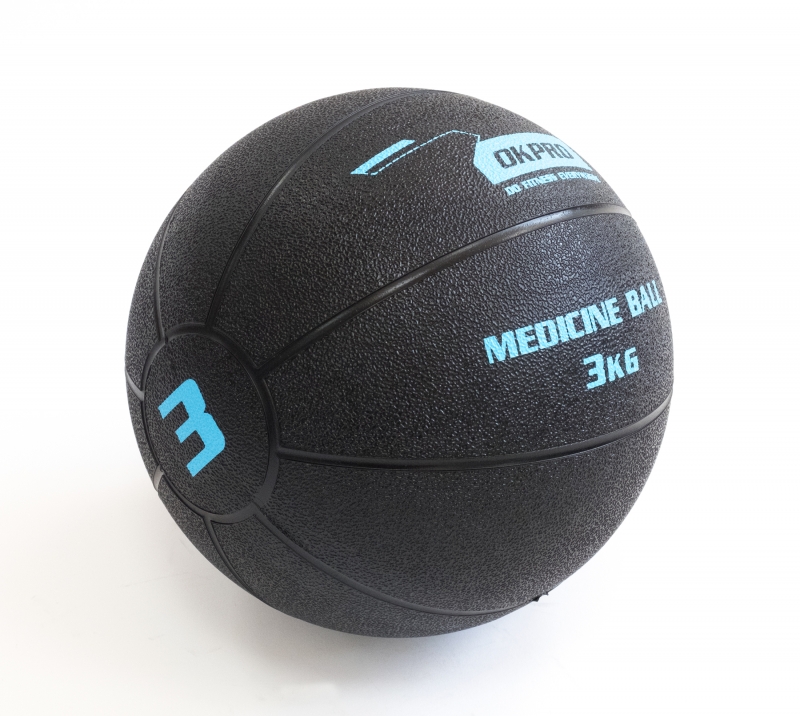Мяч медицинский 3 кг обрезиненный OKPRO OK1219A-3