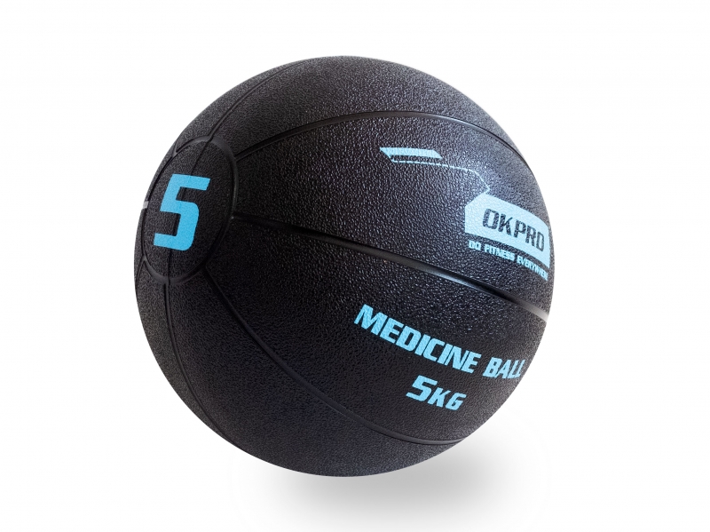 Мяч медицинский 5 кг обрезиненный OKPRO OK1219A-5