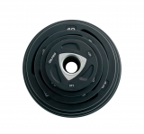 Диск олимпийский полиуретановый 1.25 кг OKPRO серый лого OK2037A-125-G