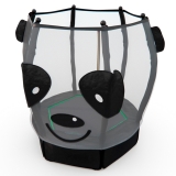 Батут детский DFC ANIMALS PANDA 55 с сеткой