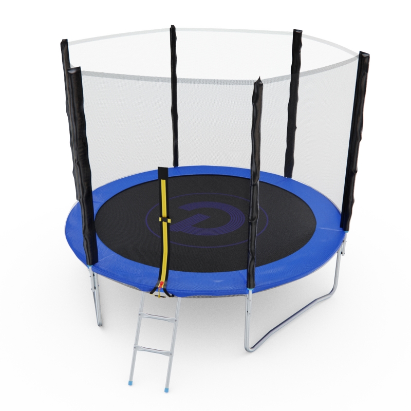 Батут с сеткой DFC PELPO 8ft с лестницей, BLU