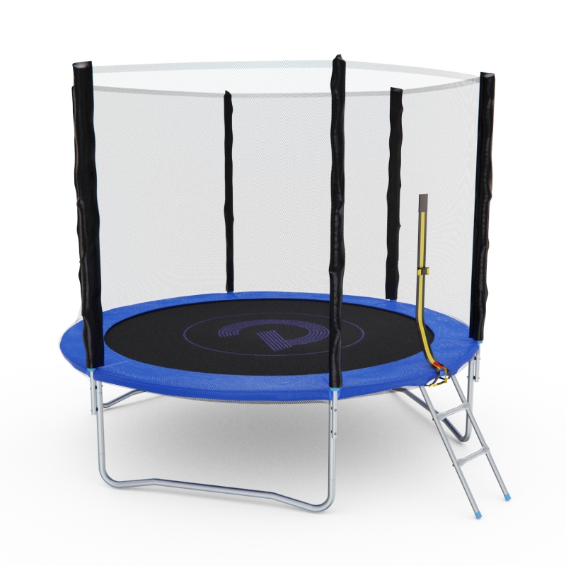 Батут с сеткой DFC PELPO 8ft с лестницей, BLU