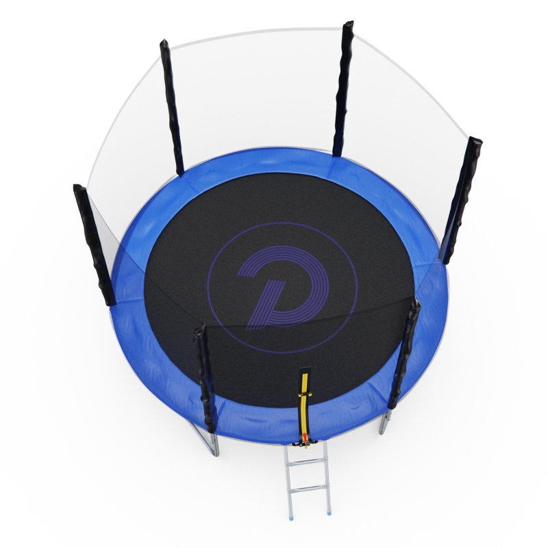 Батут с сеткой DFC PELPO 8ft с лестницей, BLU