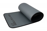 Мат для аэробики NBR 10 мм графитовый с кольцами (черный кант) REBEL R-NBR100HD-DKK