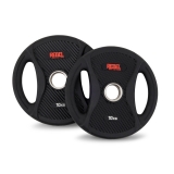 Диски олимпийские обрезиненные с двумя хватами 10 кг REBEL (пара) R-PVP-10-PAIR