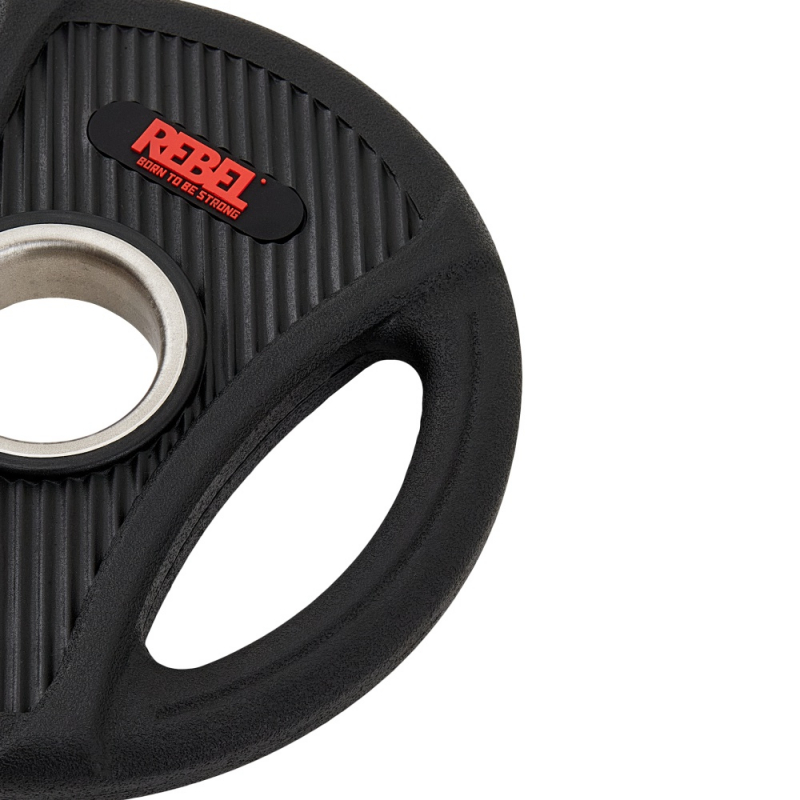 Диски олимпийские обрезиненные с двумя хватами 2.5 кг REBEL (пара) R-PVP-2.5-PAIR