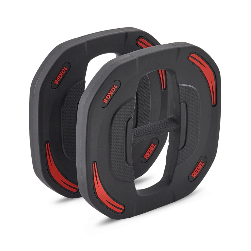 Диски 10 кг для памп-штанги для аэробики REBEL R-SMRTP (пара) R-SMRTD-10-PAIR