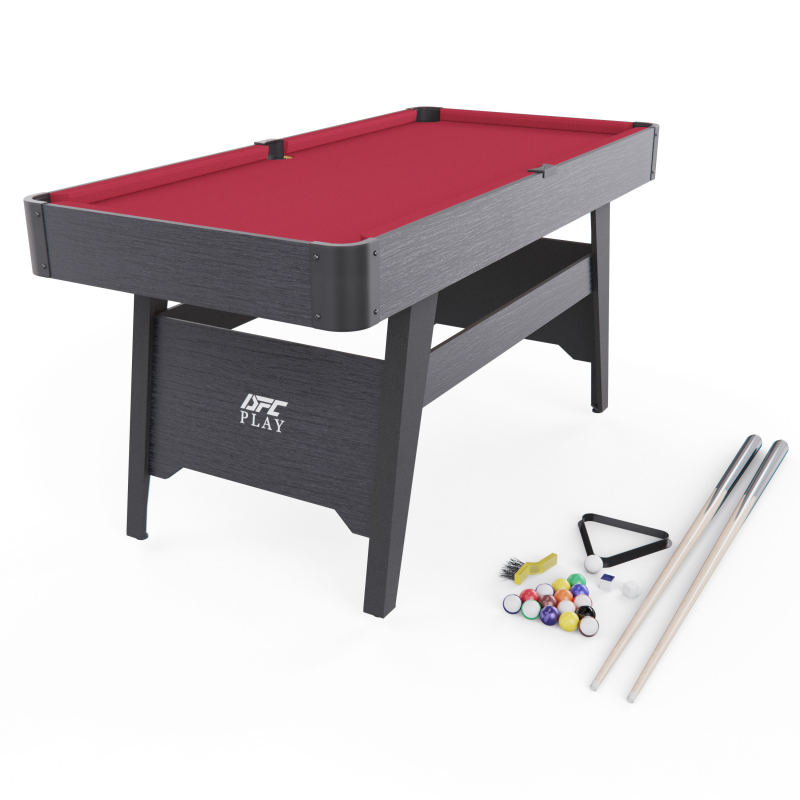 Игровой стол - бильярд DFC 54 135 x 65 см, красный