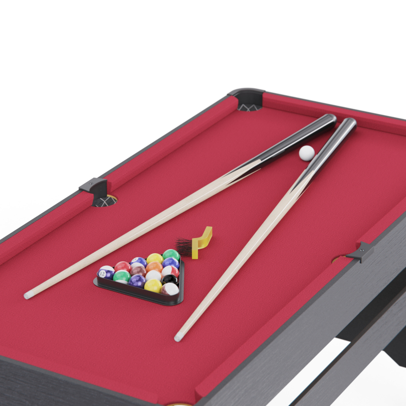 Игровой стол - бильярд DFC 54 135 x 65 см, красный