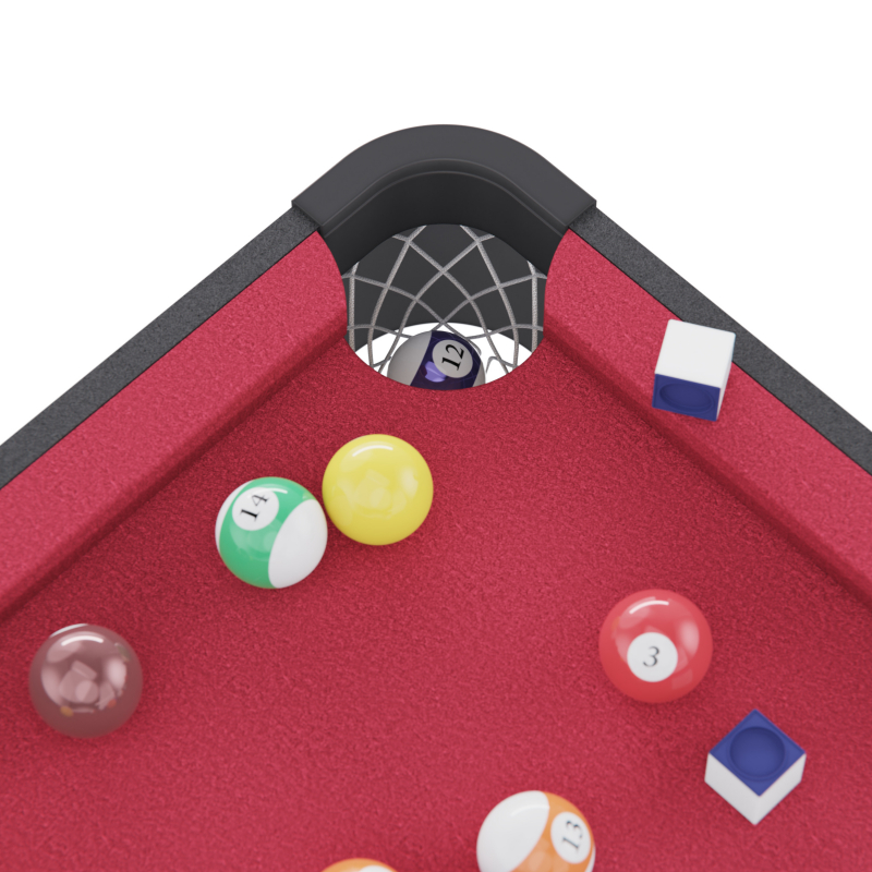 Игровой стол - бильярд DFC 54 135 x 65 см, красный