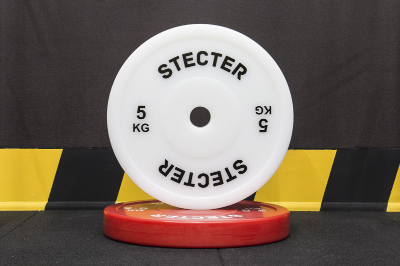 Технический диск для штанги 5 кг STECTER (D=450 мм, пластик) 2698