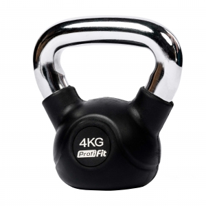 Гиря обрезиненная с хромированной ручкой PROFI-FIT 4 кг