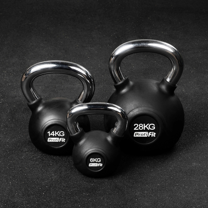 Гиря обрезиненная с хромированной ручкой PROFI-FIT 24 кг