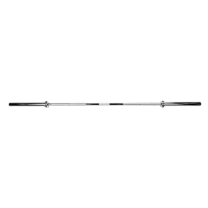 Гриф для штанги олимпийский для пауэрлифтинга 2200 мм (до 680 кг, замки-пружины) D50 мм PROFI-FIT