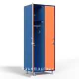Шкаф 2:1 ЛДСП 800x500x1850 мм Альпийское озеро/Карамель нюд