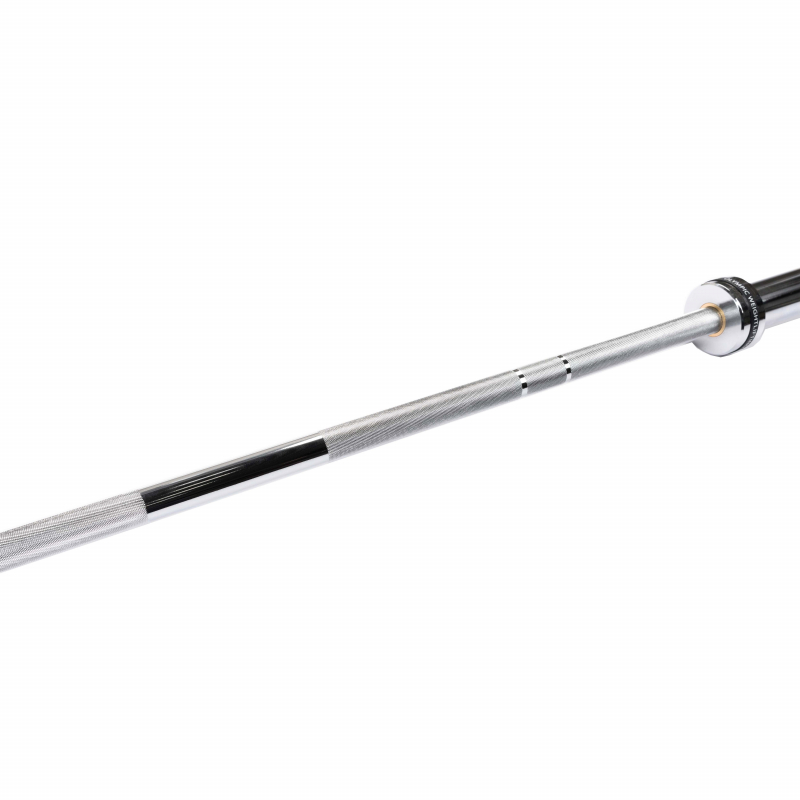 Гриф для штанги олимпийский 2200 мм (до 500 кг, замки-пружины) D50 мм PROFI-FIT