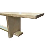 Скамья гимнастическая фанерная на фанерных ножках 2.4 м ZAVODSPORTA