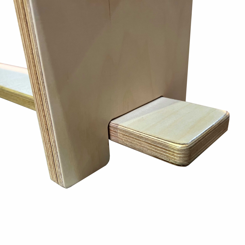 Скамья гимнастическая фанерная на фанерных ножках 2.4 м ZAVODSPORTA