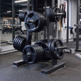 Диск обрезиненный (три хвата, черный) D51 мм PROFI-FIT 15 кг