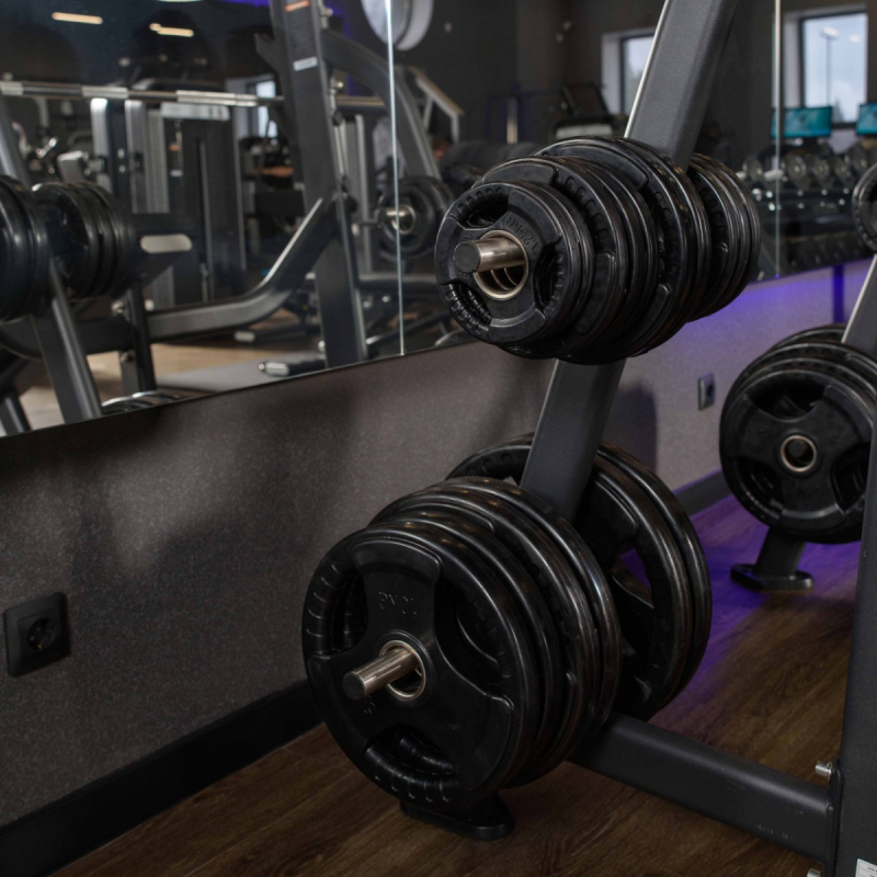 Диск обрезиненный (три хвата, черный) D51 мм PROFI-FIT 15 кг