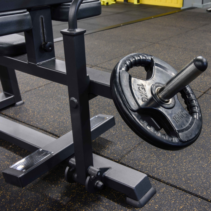 Диск обрезиненный (три хвата, черный) D51 мм PROFI-FIT 15 кг