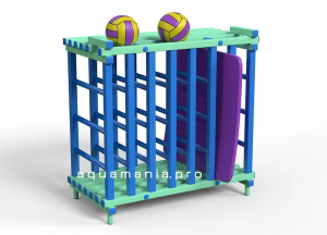 Стеллаж 1500х700х1500 мм (вариант 16) аквамарин/синий