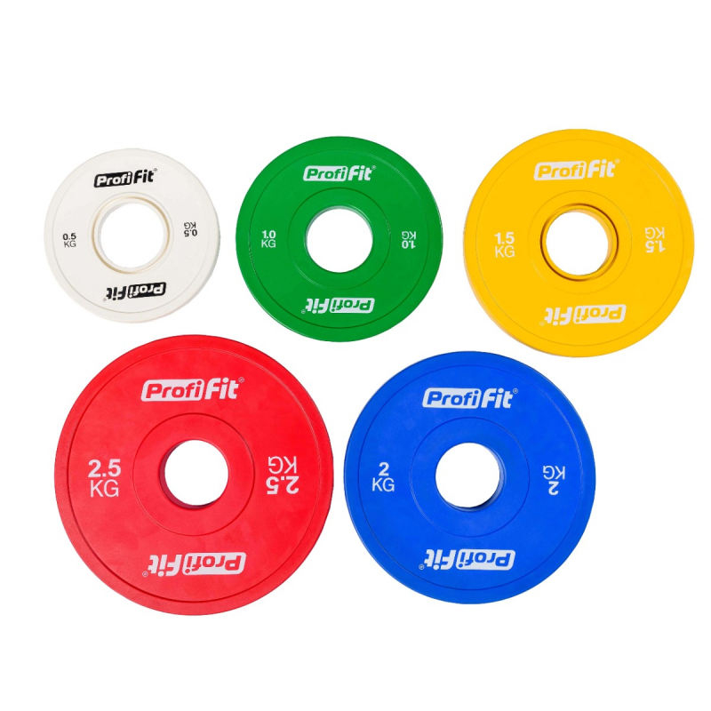 Диск обрезиненный цветной D51 мм PROFI-FIT 1.5 кг