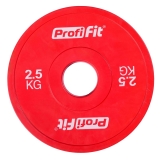 Диск обрезиненный цветной D51 мм PROFI-FIT 2.5 кг