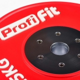 Диск профессиональный обрезиненный HARD цветной D51 мм PROFI-FIT 25 кг