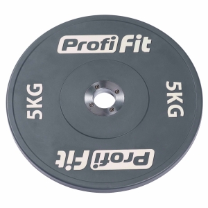 Диск профессиональный обрезиненный HARD цветной D51 мм PROFI-FIT 5 кг