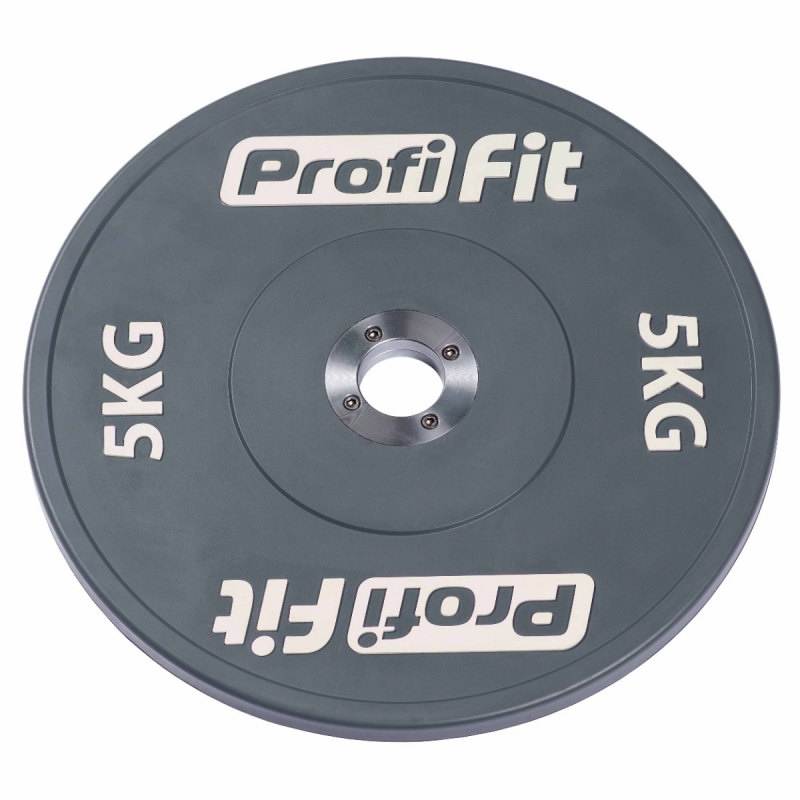 Диск профессиональный обрезиненный HARD цветной D51 мм PROFI-FIT 5 кг