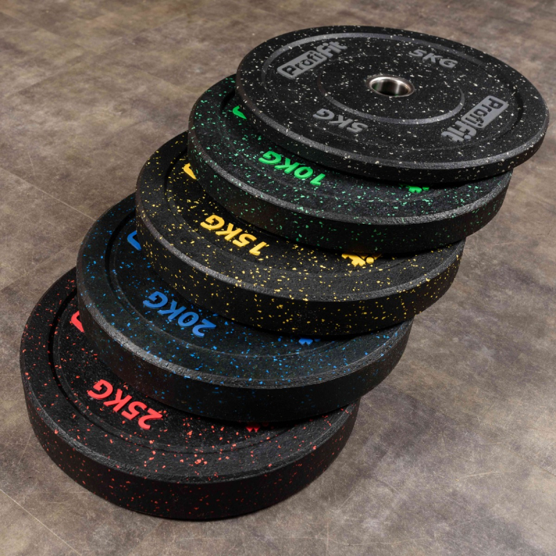 Диск для штанги HI-TEMP с цветными вкраплениями D51 мм PROFI-FIT 5 кг