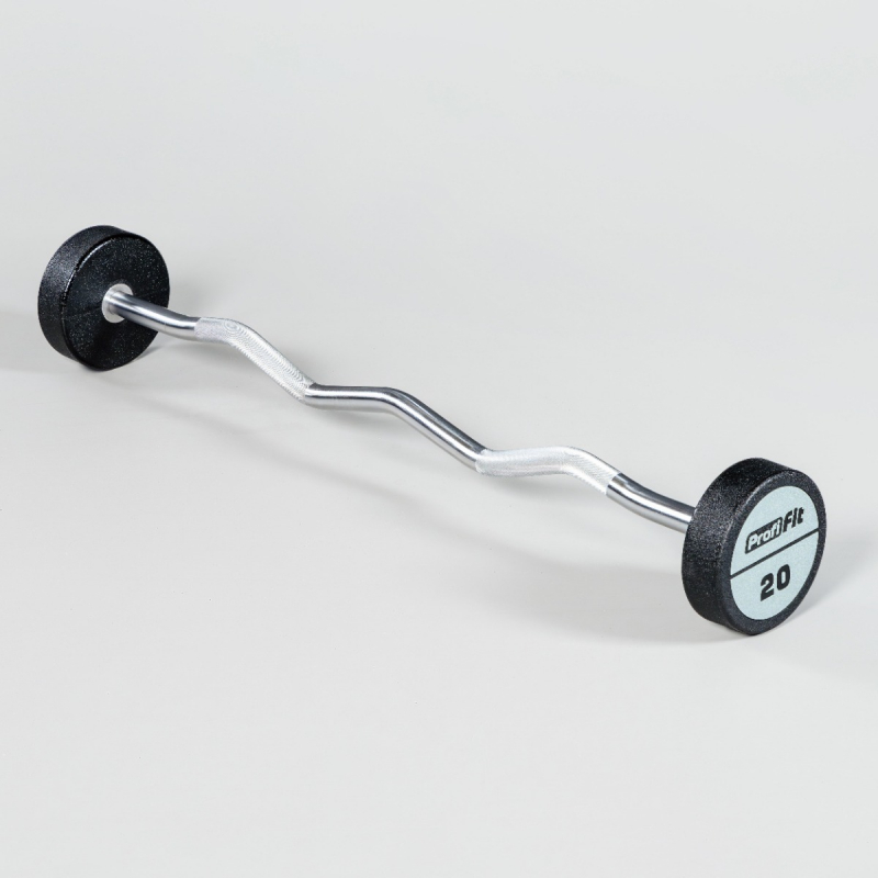 Набор изогнутых полиуретановых штанг LEVEL (шаг 5 кг, 5 шт) PROFI-FIT 10-30 кг