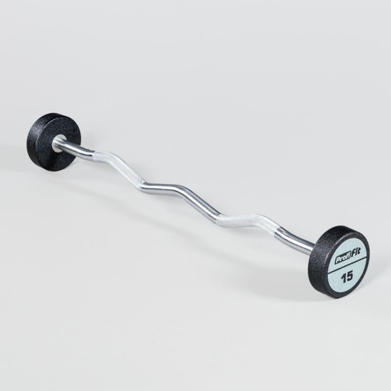 Набор изогнутых полиуретановых штанг LEVEL (шаг 5 кг, 5 шт) PROFI-FIT 10-30 кг