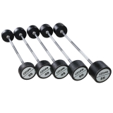 Набор прямых полиуретановых штанг (шаг 5 кг, 5 шт) PROFI-FIT 35-55 кг