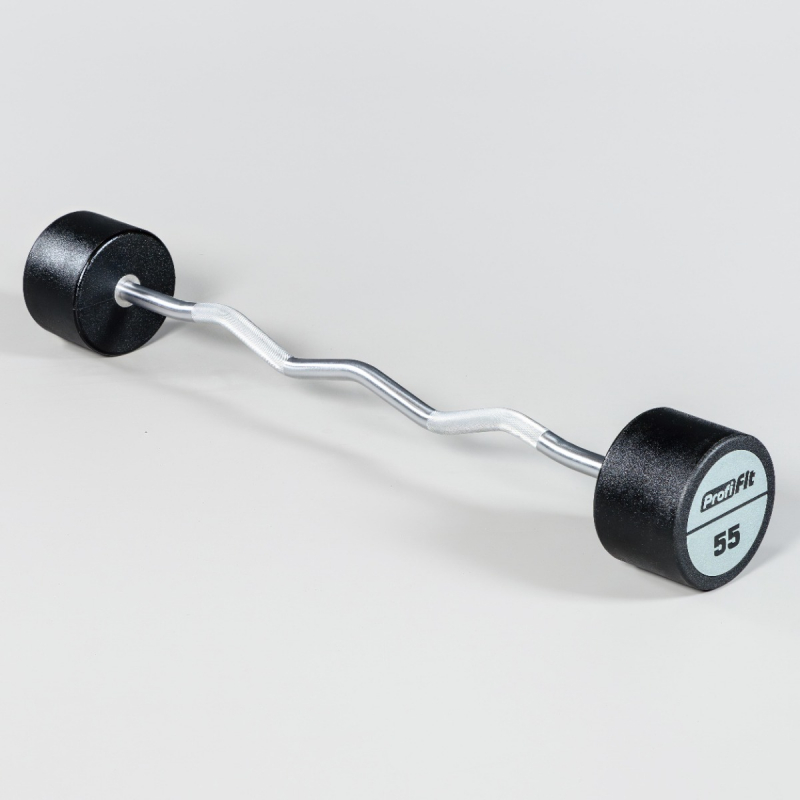 Набор изогнутых полиуретановых штанг LEVEL (шаг 5 кг, 5 шт) PROFI-FIT 35-55 кг