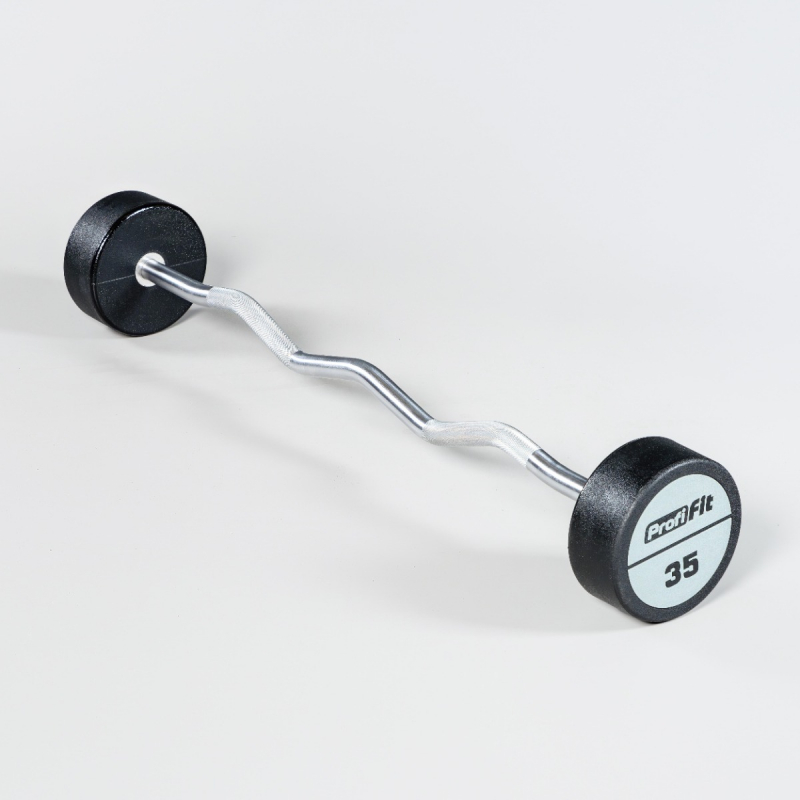 Набор изогнутых полиуретановых штанг LEVEL (шаг 5 кг, 5 шт) PROFI-FIT 35-55 кг