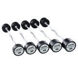 Набор изогнутых полиуретановых штанг LEVEL (шаг 5 кг, 5 шт) PROFI-FIT 35-55 кг