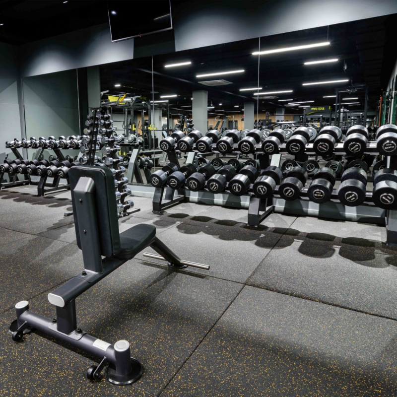 Гантельный ряд профессиональный (шаг 2.5 кг, 10 пар) PROFI-FIT 27.5-50 кг