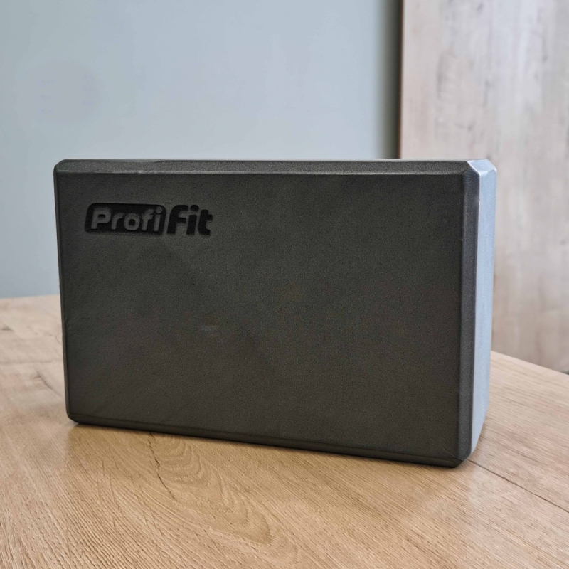 Блок для йоги серый PROFI-FIT