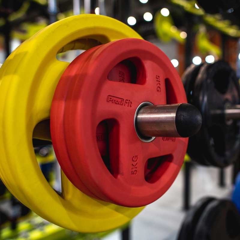 Диск обрезиненный FASSION цветной D51 мм PROFI-FIT 5 кг