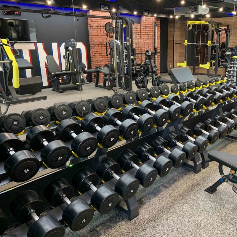 Гантельный ряд POWER (шаг 2.5 кг, 5 пар) PROFI-FIT 27.5-37.5 кг