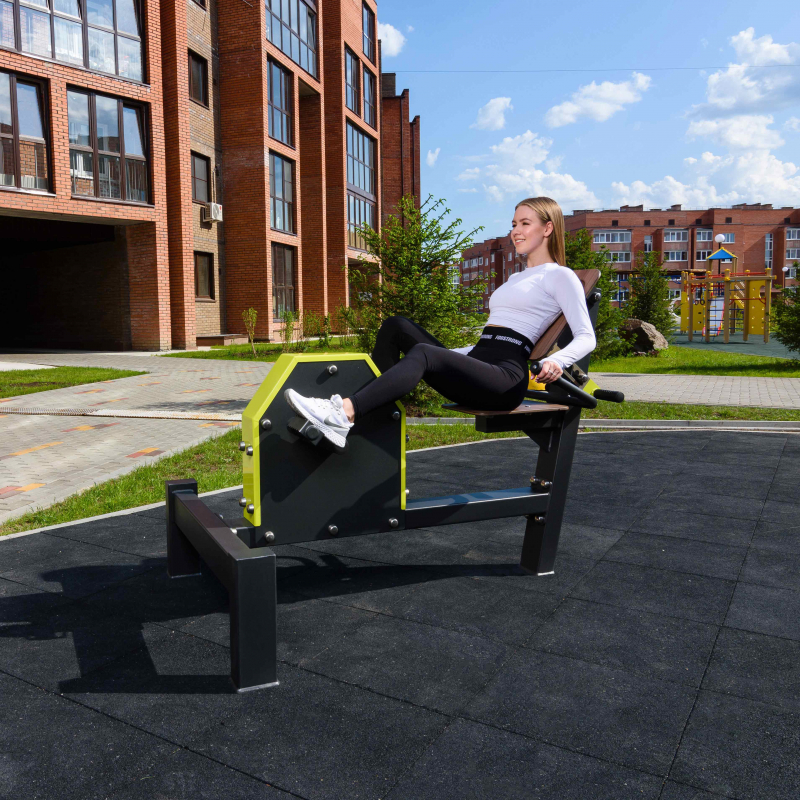 Уличный Велотренажер горизонтальный с безынерционным нагрузочным механизмом ZAVODSPORTA C-1901