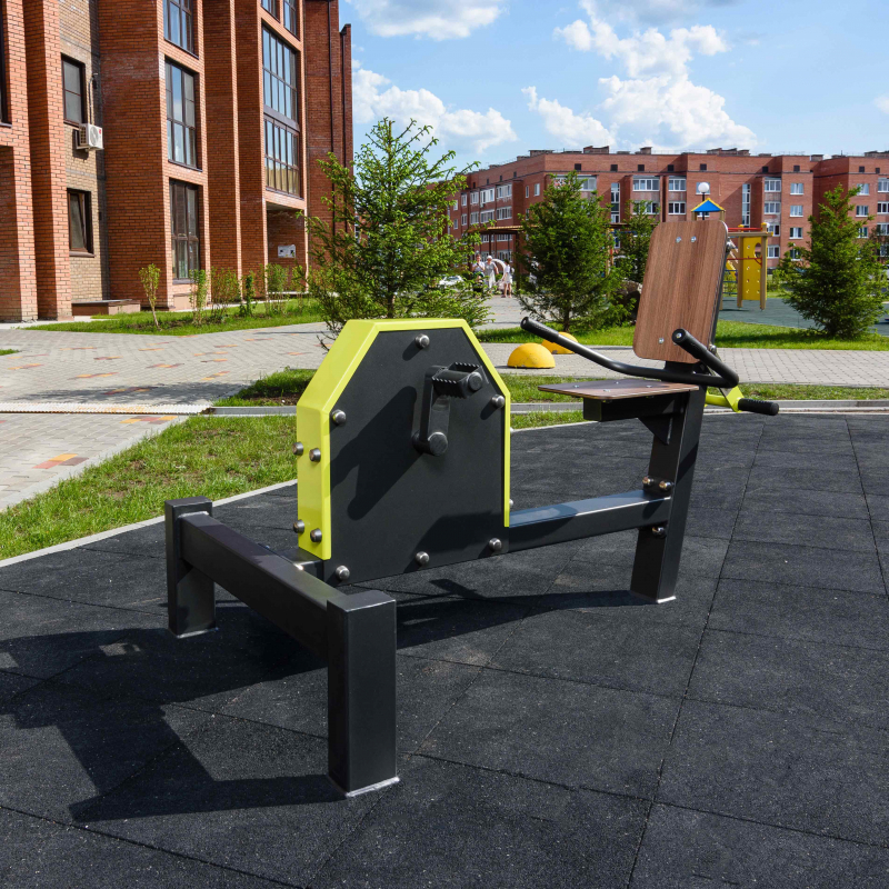 Уличный Велотренажер горизонтальный с безынерционным нагрузочным механизмом ZAVODSPORTA C-1901