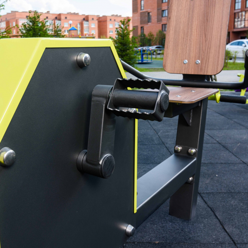 Уличный Велотренажер горизонтальный с безынерционным нагрузочным механизмом ZAVODSPORTA C-1901