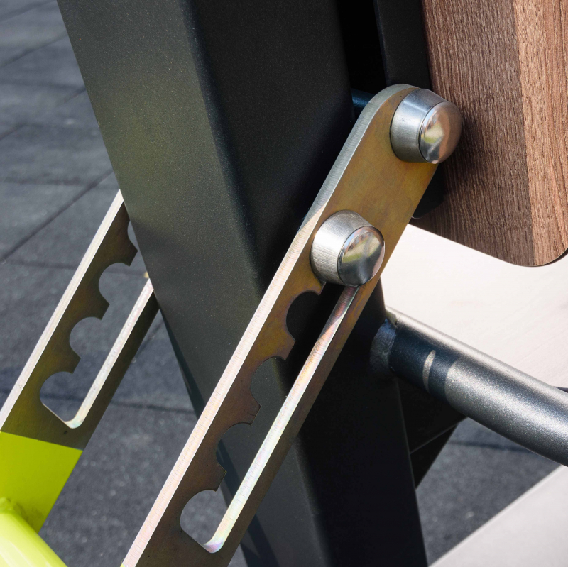 Уличный Велотренажер горизонтальный с безынерционным нагрузочным механизмом ZAVODSPORTA C-1901