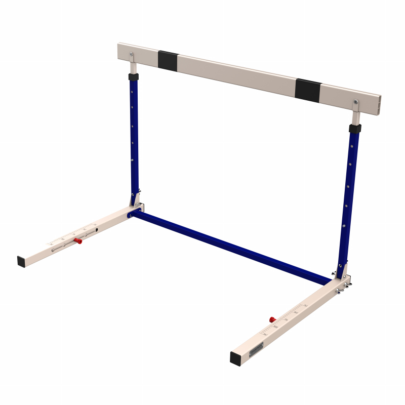 Барьер для легкой атлетики переменной высоты (складной, с противовесом) ZAVODSPORTA