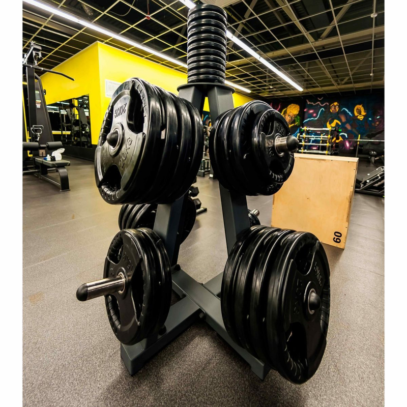 Диск обрезиненный 3 HANDLE черный D51 мм PROFI-FIT 1.25 кг