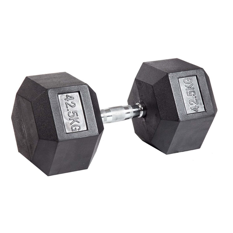 Гантель гексагональная обрезиненная PROFI-FIT 42.5 кг